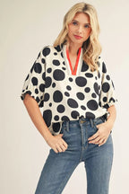 Polka Dot Chic Blouse