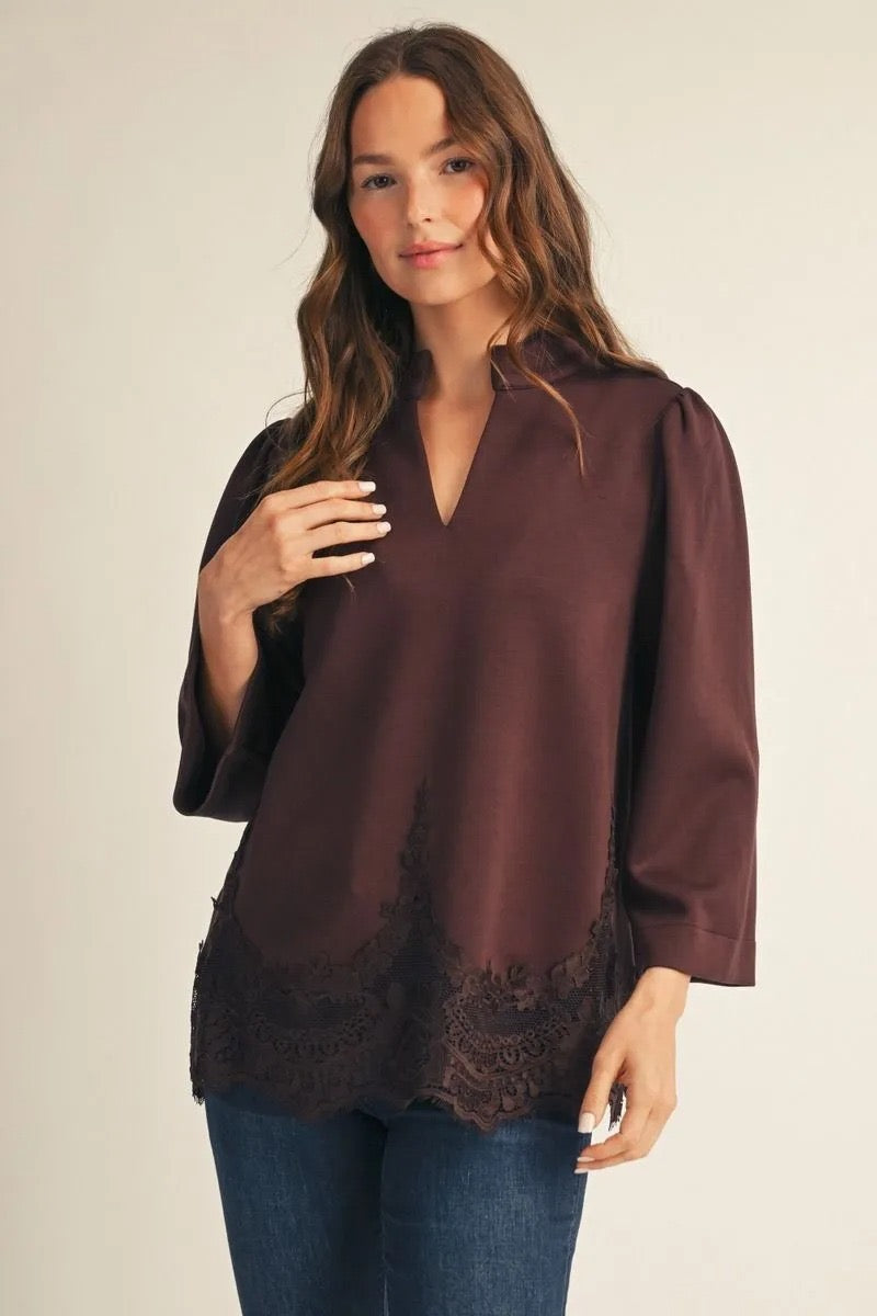 Elegance Scarlet Lace Brown