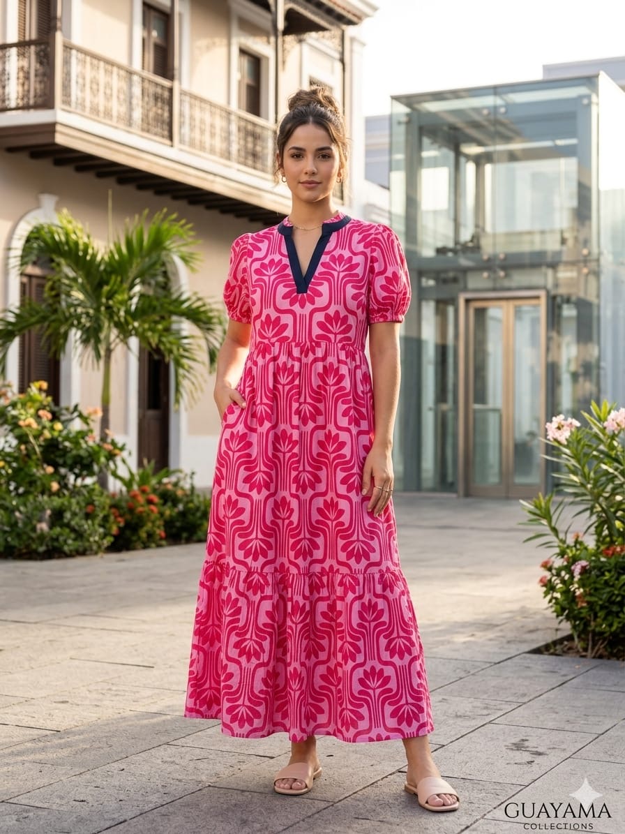 Geo Floral Berry