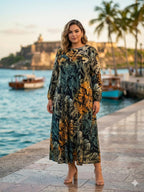 Tropical Escape Midi Dress