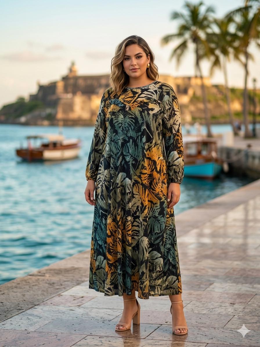 Tropical Escape Midi Dress