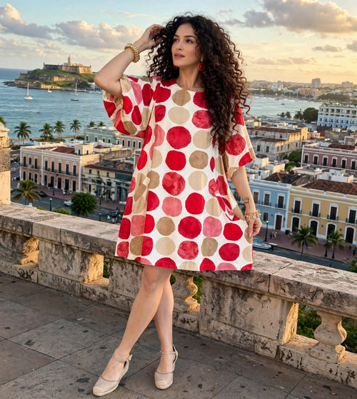 Bahía Sunset Dot Dress