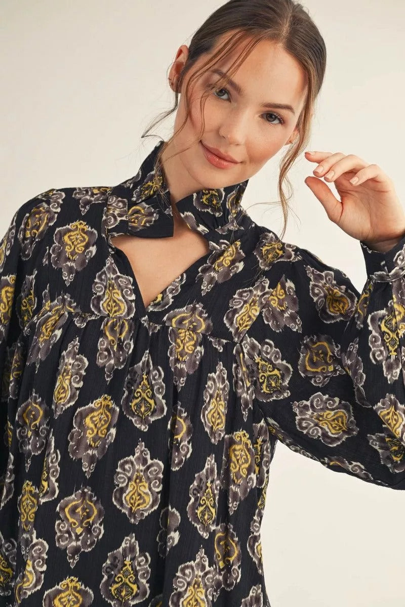 ✨Golden Damask Blouse🖤