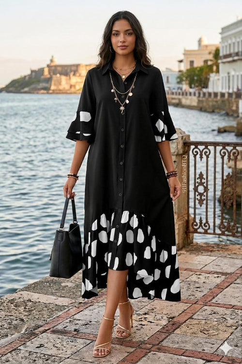Bahía Nocturna Midi Dress - 911 Fashion Boutique