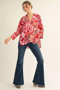 Berry Bloom Blouse - 911 Fashion Boutique