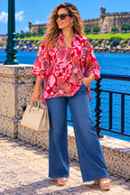 Berry Bloom Blouse - 911 Fashion Boutique