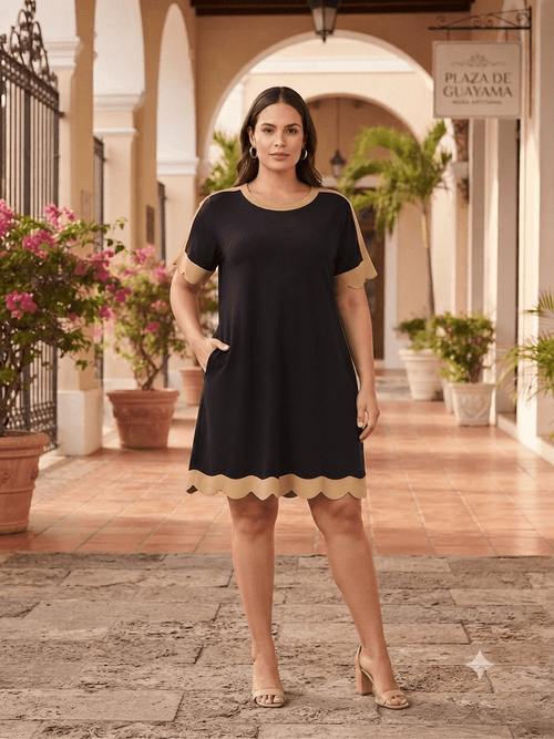 Café con leche míni dress - 911 Fashion Boutique