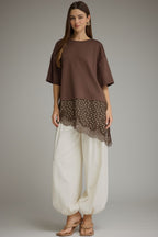 Chocolate Polka Lace Top🤎 - 911 Fashion Boutique