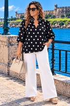Classic Polka Dot Blouse - 911 Fashion Boutique