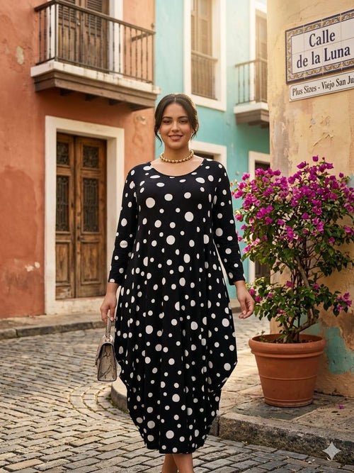 Classic Polka Dot Maxi Dress - 911 Fashion Boutique