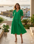 Emerald Breeze Midi Dress - 911 Fashion Boutique