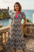 Geo Floral Navy - 911 Fashion Boutique