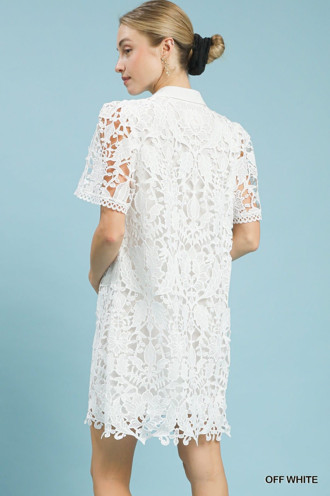 Lace Overlay Mini Dress – Off White🤍 - 911 Fashion Boutique