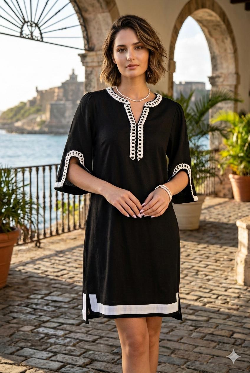 Marbella Noir Dress - 911 Fashion Boutique