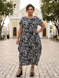 Midnight Botanical Dress - 911 Fashion Boutique