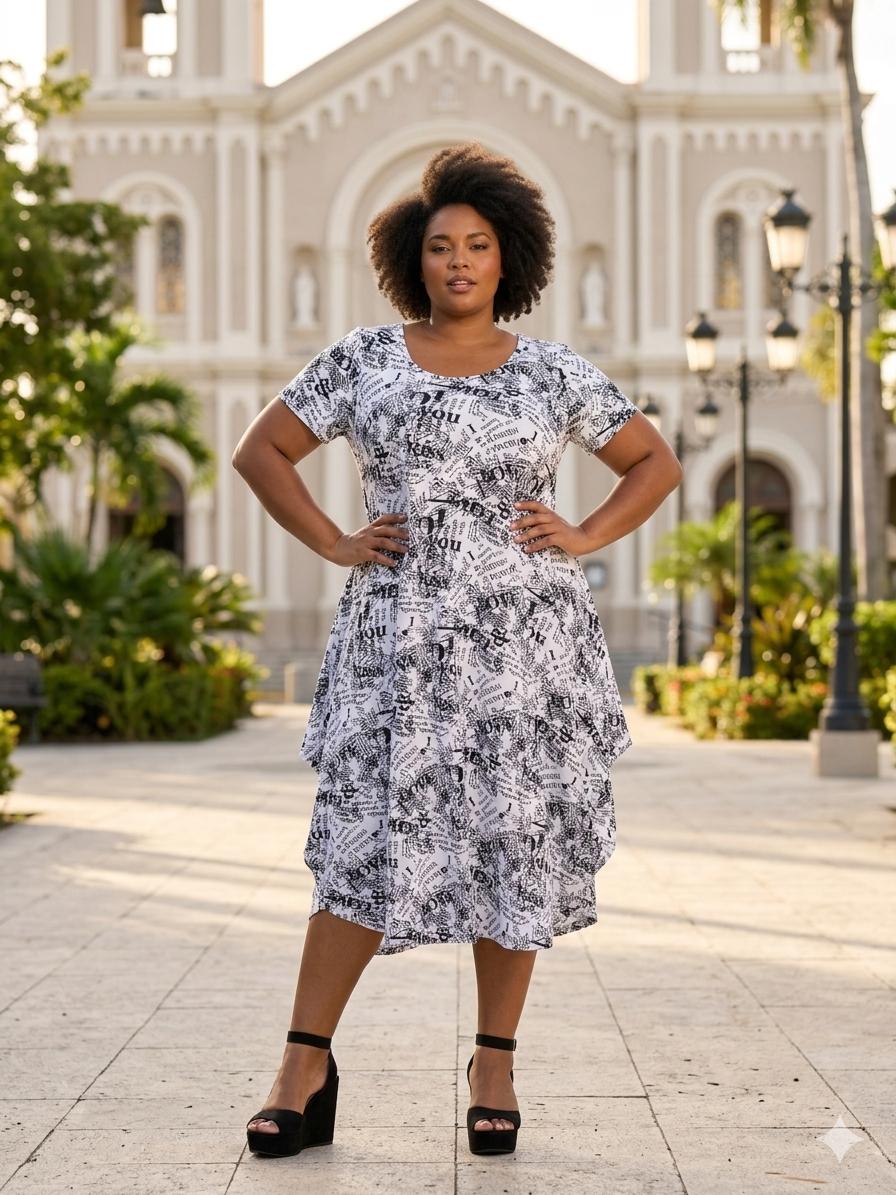 Paris Gazette Dress - 911 Fashion Boutique