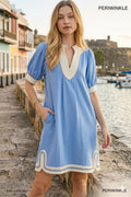 Periwinkle Bay Linen Dress - 911 Fashion Boutique