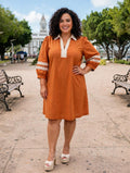 Plus Cotton Mini Dress - 911 Fashion Boutique