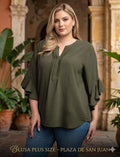 Plus Olive Ruffle Sleeve Top - 911 Fashion Boutique