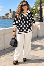 Siena Polka Blouse – Black - 911 Fashion Boutique