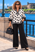 Siena Polka Blouse – White - 911 Fashion Boutique