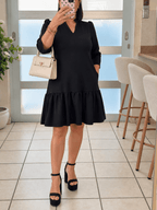 Vestido Ruffle Negro🖤 - 911 Fashion Boutique
