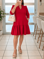Vestido Ruffle Rojo ❤️ - 911 Fashion Boutique